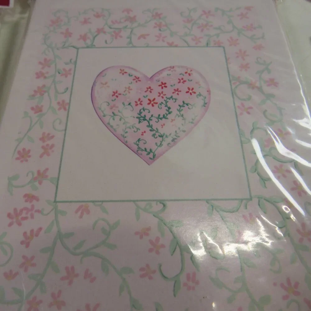 Heart Cards (4 new packages with 8 cards/envelopes each) and sticky notes